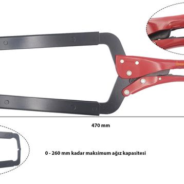 Ceta Form E55-470-2 470 mm C Tipi Ayarlı Pense