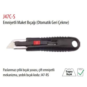 Ceta Form J47C-S Emniyetli Maket Bıçağı