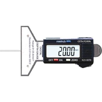 Ceta Form N23-08TD 0-25 mm Dijital Lastik Diş Derinlik Kumpası