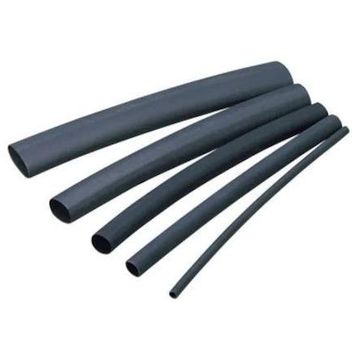 Çetsan 8 mm Isı ile Daralan Siyah Makaron