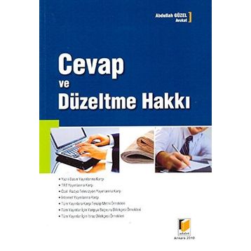 Cevap ve Düzeltme Hakkı - Abdullah Güzel
