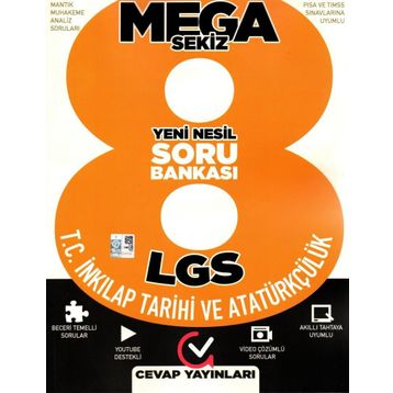 Cevap Yayınları 8. Sınıf Mega Yeni Nesil İnkılap Soru Bankası
