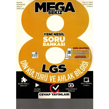 Cevap Yayınları Mega 8. Sınıf Lgs Din Kültürü Yeni Nesil Soru Bankası