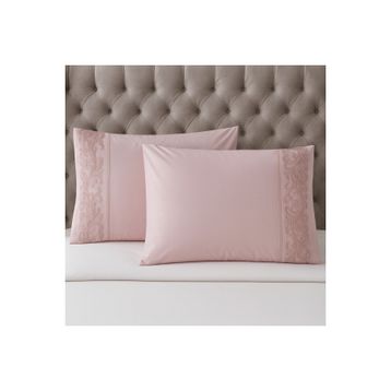 Çeyiz Bahçesi Sarmaşık 2 Adet 50x70 cm Fransız Güpürlü Pudra Yastık Kılıfı