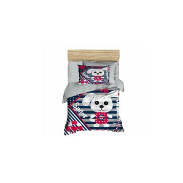 Çeyiz Diyarı 177855-11 Dijital Baskılı 3d Bebek Sailor Gri Nevresim Takımı