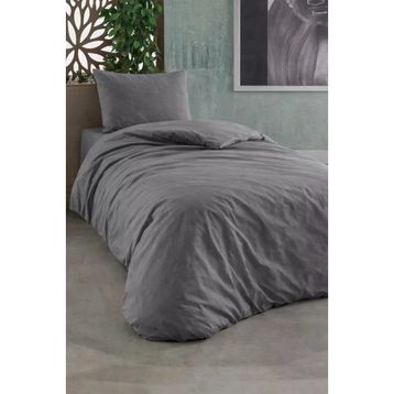 Çeyiz Diyarı Almond Antrasit Tek Kişilik Nevresim Takımı