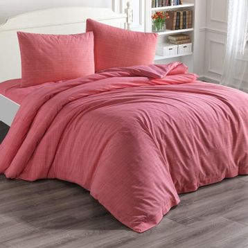 Çeyiz Diyarı Brush 4 Parça Nar Çiçeği 200x220 cm Çift Kişilik Nevresim Takımı
