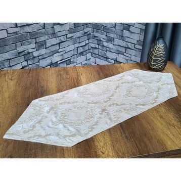 Çeyiz Diyarı Mina 40x120 cm Krem Lüx Runner