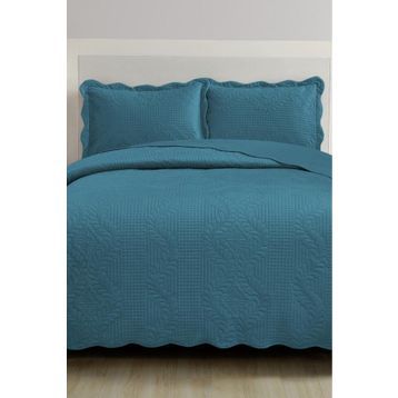 Çeyiz Diyarı Sevda Mikro Soft Çift Kişilik Yeşil Yatak Örtüsü