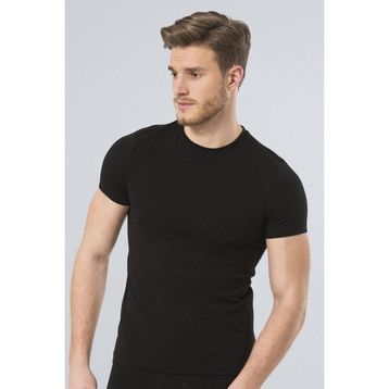 Ceyizalisverisi Siyah XL Türen Erkek Likralı T-Shirt