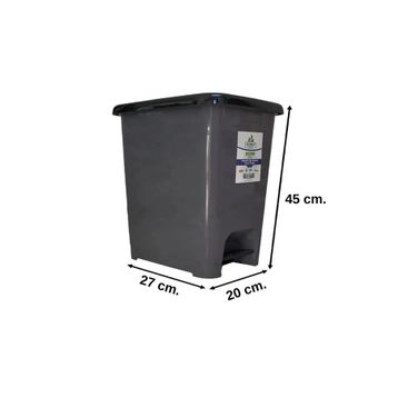 Ceymop Slim Pedallı Renkli 30 lt Çöp Kovası
