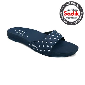 Ceyo 9814-4 Lacivert Kadın Terlik