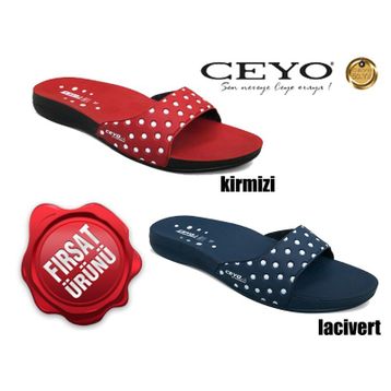 Ceyo 9814-4 Lacivert Kadın Terlik