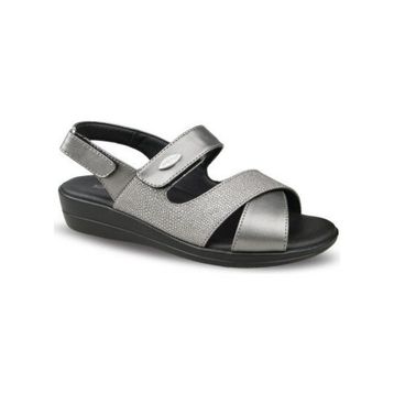 Ceyo 9863-42 Platin Kadın Sandalet