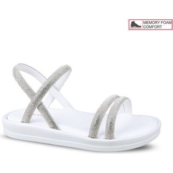 Ceyo 9986-6 Beyaz Kadın Sandalet