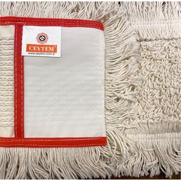 Ceytem Kırmızı Biyeli 50 cm Zincir Dikiş Nemli Mop
