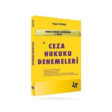 Ceza Hukuku Denemeleri 4T Yayınları