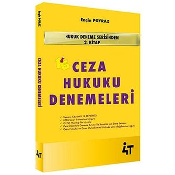 Ceza Hukuku Denemeleri 4T Yayınları