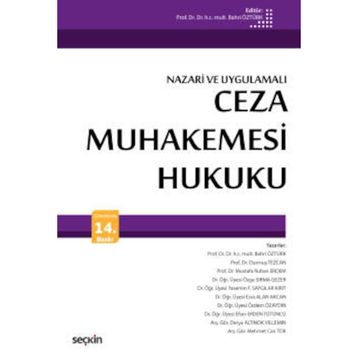 CEZA MUHAKEMESI HUKUKU - BAHRI ÖZTÜRK