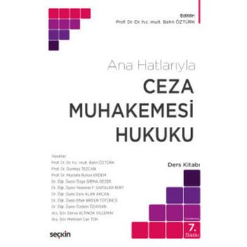 CEZA MUHAKEMESI HUKUKU - BAHRI ÖZTÜRK