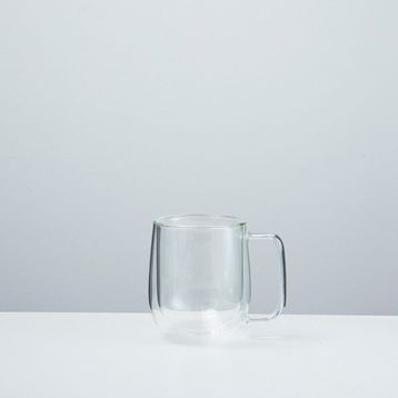 Chakra Areh 270 ml Transparan Çift Camlı Kupa