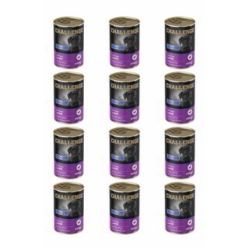 Challenge Pate Kuzu Etli 12x400 gr Yavru Köpek Konservesi