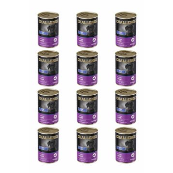 Challenge Pate Kuzu Etli 12x400 gr Yavru Köpek Konservesi