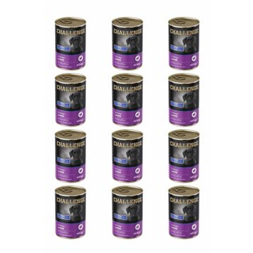 Challenge Pate Kuzu Etli 12x400 gr Yavru Köpek Konservesi
