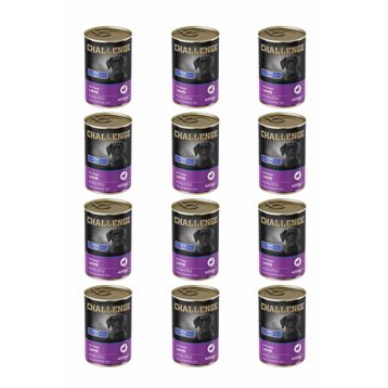 Challenge Pate Kuzu Etli 12x400 gr Yavru Köpek Konservesi