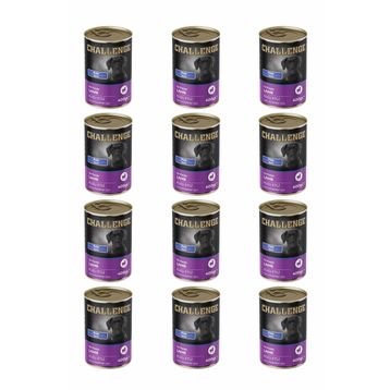Challenge Pate Kuzu Etli 12x400 gr Yavru Köpek Konservesi