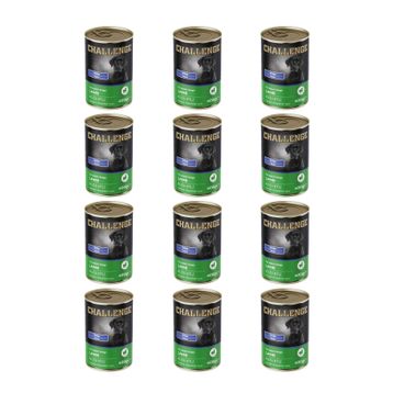 Challenge Pate Kuzu Etli 12x400 gr Yetişkin Köpek Konservesi