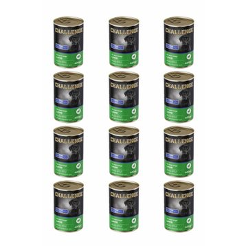 Challenge Pate Kuzu Etli 12x400 gr Yetişkin Köpek Konservesi