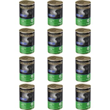 Challenge Pate Kuzu Etli 12x400 gr Yetişkin Köpek Konservesi