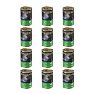 Challenge Pate Kuzu Etli 12x400 gr Yetişkin Köpek Konservesi