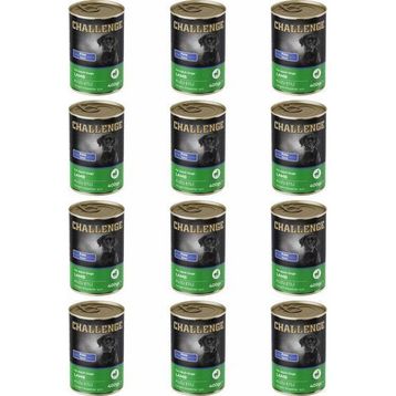 Challenge Pate Kuzu Etli 12x400 gr Yetişkin Köpek Konservesi