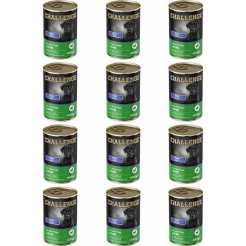 Challenge Pate Kuzu Etli 12x400 gr Yetişkin Köpek Konservesi