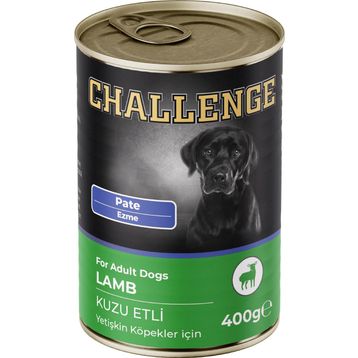 Challenge Pate Kuzu Etli 400 gr Yetişkin Köpek Konserve Maması