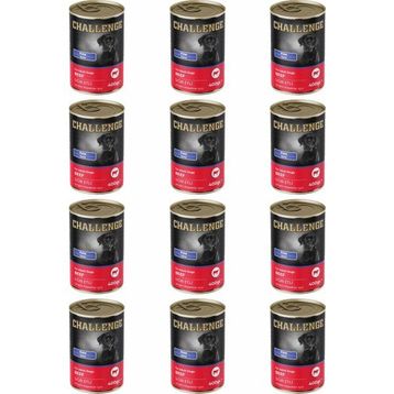 Challenge Pate Sığır Etli 12x400 gr Yetişkin Köpek Konservesi