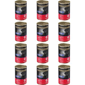 Challenge Pate Sığır Etli 12x400 gr Yetişkin Köpek Konservesi