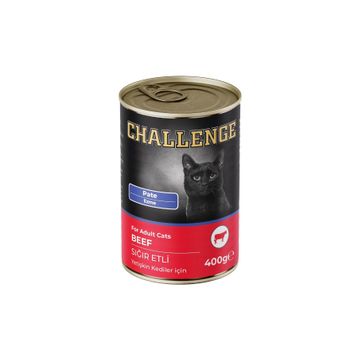 Challenge Pate Sığır Etli 400 GR Yetişkin Kedi Konservesi
