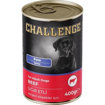 Challenge Pate Sığır Etli 400 gr Yetişkin Köpek Konserve Maması