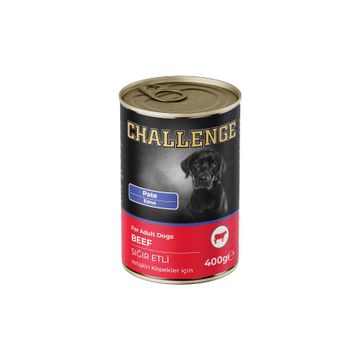Challenge Pate Sığır Etli 400 gr Yetişkin Köpek Konserve Maması