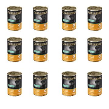 Challenge Tavuklu 12x400 gr Yetişkin Köpek Konservesi