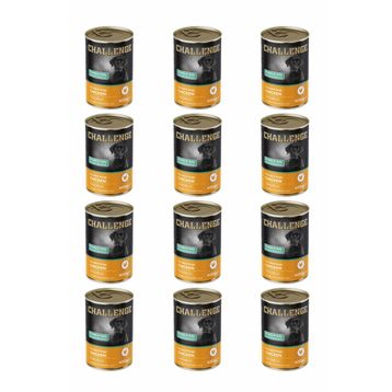 Challenge Tavuklu 12x400 gr Yetişkin Köpek Konservesi