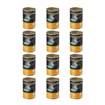 Challenge Tavuklu 12x400 gr Yetişkin Köpek Konservesi