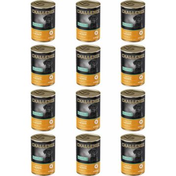 Challenge Tavuklu 12x400 gr Yetişkin Köpek Konservesi