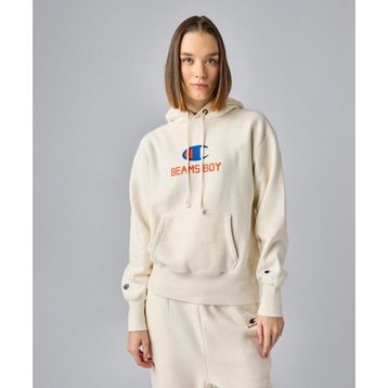 Champion 117054-WW023 Hooded Bej Kadın Sweatshirt