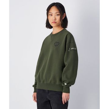 Champion 117494-GS508 Surplus + Utility Crewneck Yeşil Kadın Sweatshirt