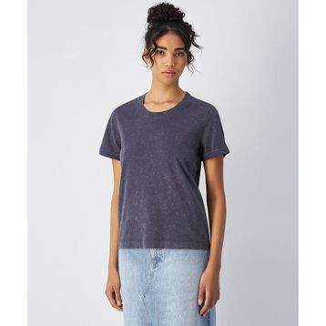 Champion 117728-VS517 Mineral Dye SS Tee Gri Kadın T-Shirt
