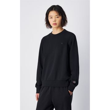 Champion 117788-KK001 Icons Crewneck Siyah Kadın Sweatshirt